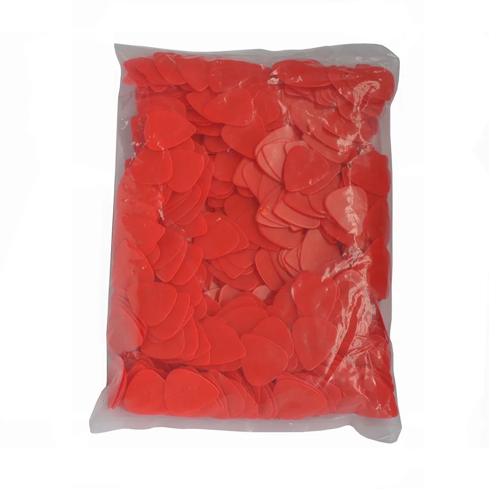 

Оптовая Продажа 1000 шт. Средний 0,71 мм Чистый медиатор для гитары медиаторы целлулоидный однотонный красный