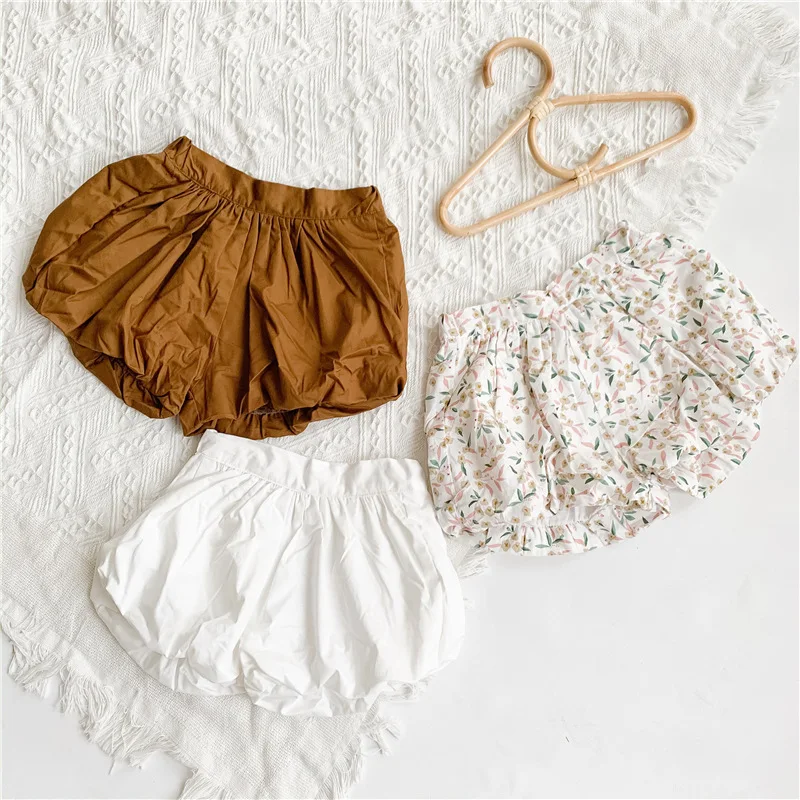 

Baby Girls Shorts Summer 2021 New Fashion Kids Short Pants Korean Cute Floral Shorts for Girls Children's Loose Bloomers Shorts