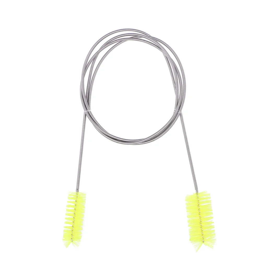 

2PC Kitchen U-shaped Pipe Cleaning Brush Glass Inlet and Outlet Nylon Brush Aquarium Cleaning Tools Spring Brushes