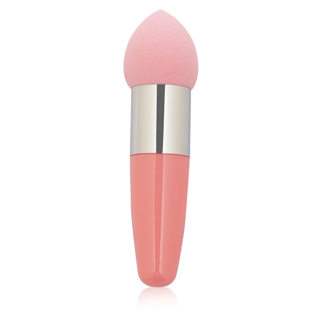 Pink MAANGE 1 шт. Pro Новое поступление 6 шт. Женская ручка для красоты Пудра для лица Косметическая пуховка для макияжа пуховка-губка инструмент 809 - Цвет: Pink