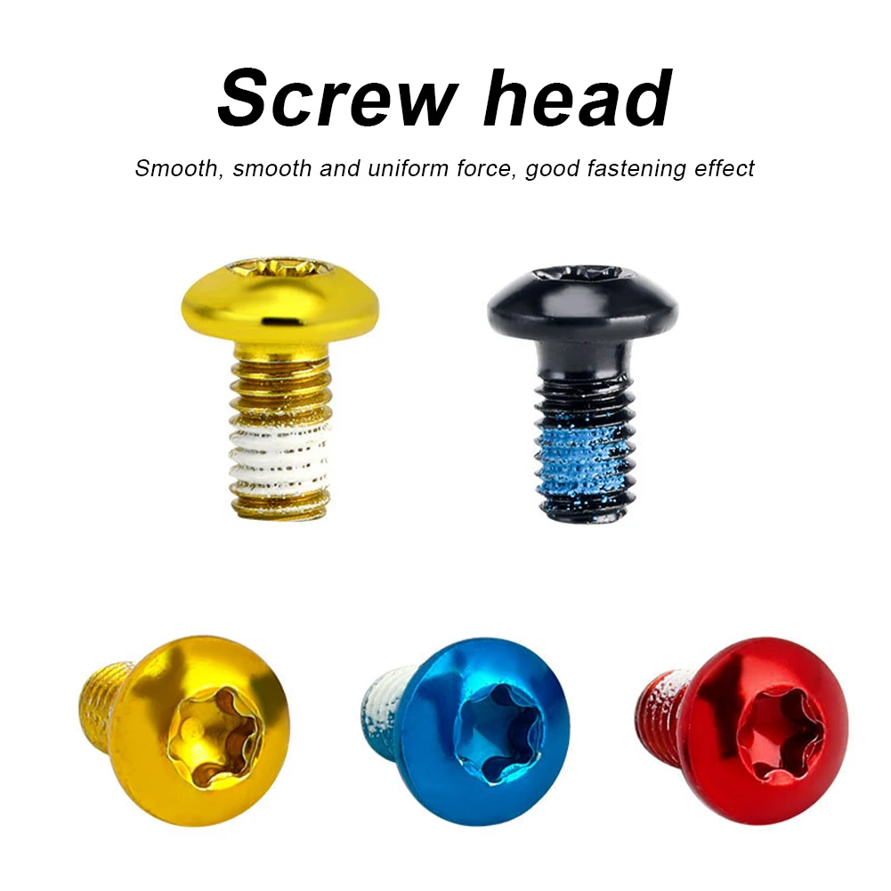 12 шт. дисковые велосипедные тормозные винты для ротора красочные болты Сталь T25 M5