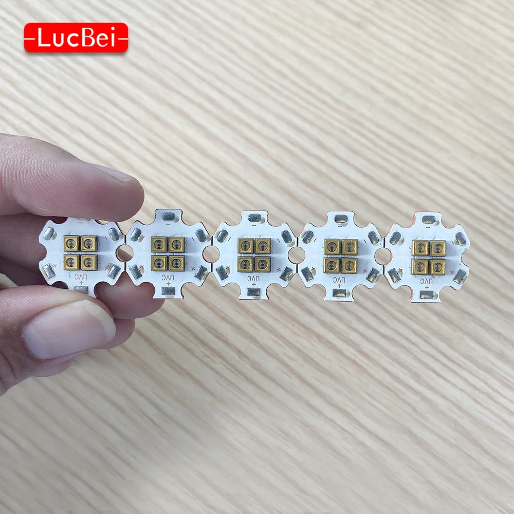 Высокая Мощность 4 Вт глубокий UVC светодиодный бусины с 20 мм Медь PCB 265nm 275nm