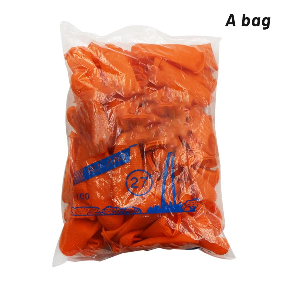 

Multipurpose Finger Cots Set Orange Protection Thickened Wear Resistant