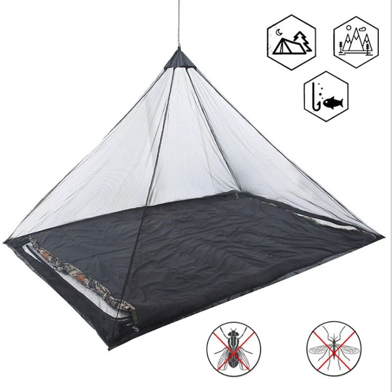 

Portable Outdoor Triangular Tent Outdoor Camping Anti-Mosquito Insect Repellent Mosquito Net Full Mesh Breathable Tent