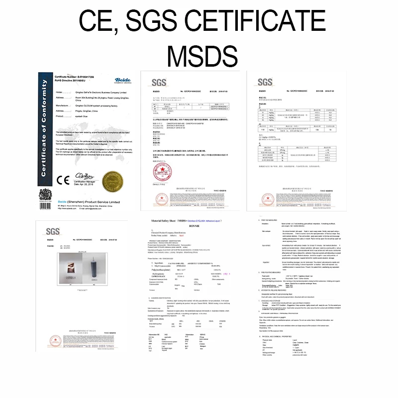 Glesum Gold Bottle Strong 0.5s сухой женский клей для макияжа 3 бутылки в комплекте латексный