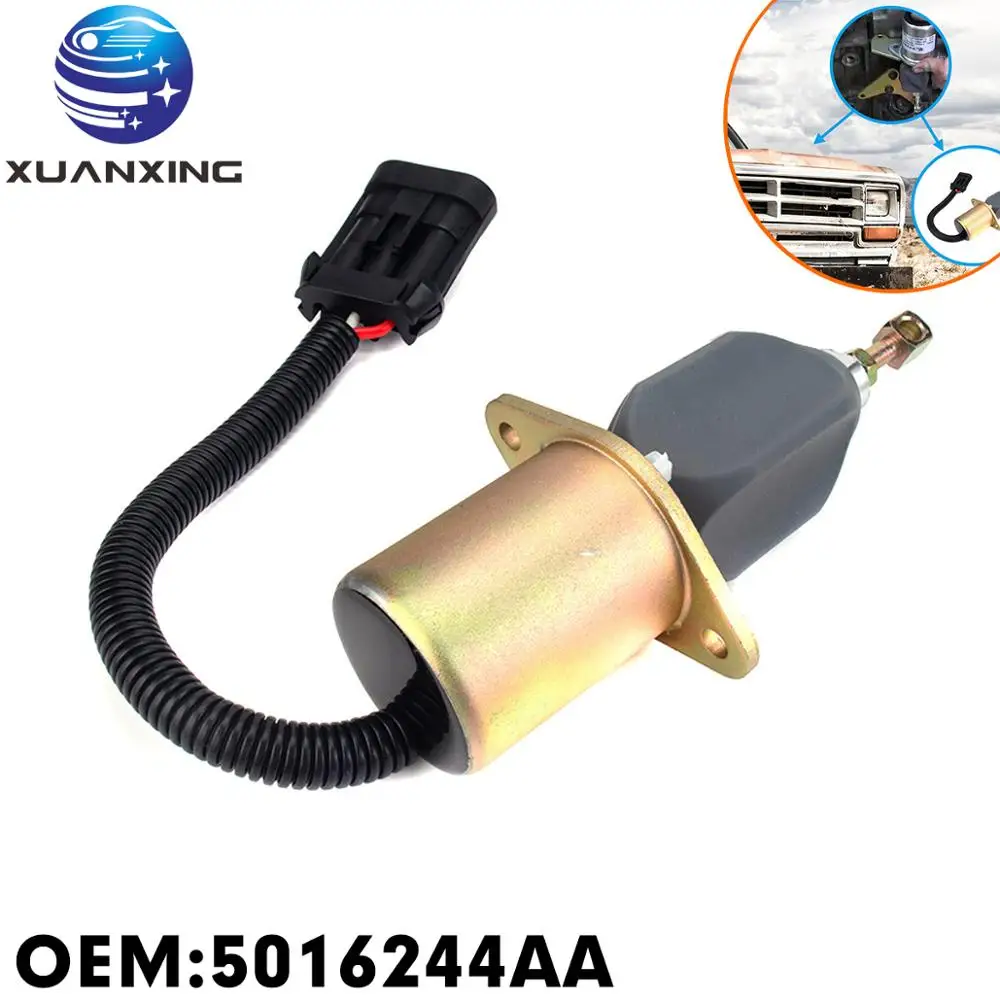 

5016244AA новая Электромагнитная катушка выключения подачи топлива Комплект клапанов для Dodgee Ram 2500 3500 5.9L Cummins Diesel SA-4981-12