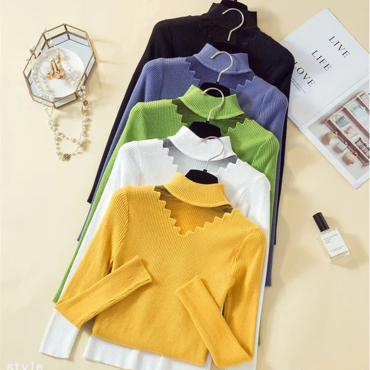 Свитер женский шерстяной 8 цветов мягкий с длинным рукавом весна-осень - купить по