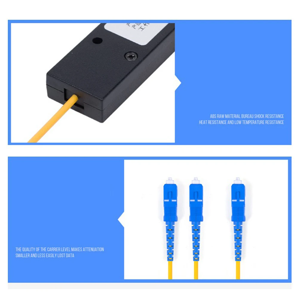 2 м Ftth оптический патч корд 1X2 PLC одномодовый волоконно разветвитель FBT муфта