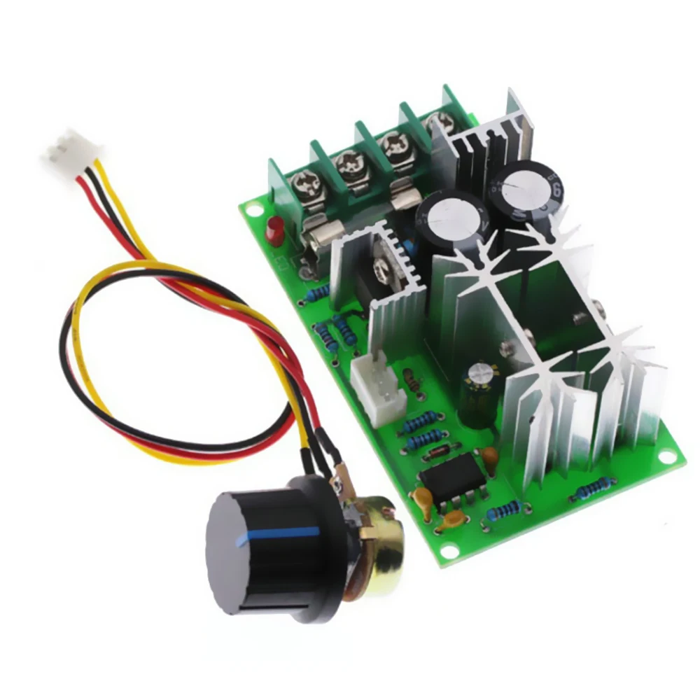 

DC10-60V 20A DC Motor Speed Regulator High Power Drive Module PWM Motor Speed Controller DC Motor Governor 76mm*44mm*26mm