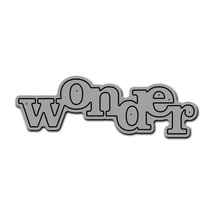Eastshape Wonder Letter металлические режущие штампы слово для скрапбукинга 2019 новые