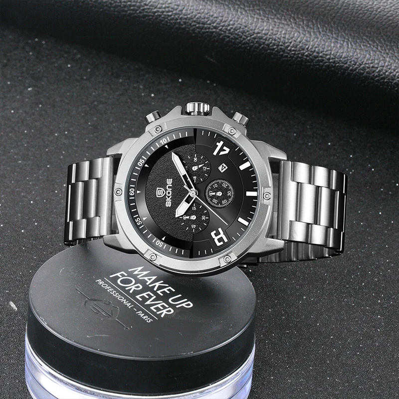 Часы наручные Skone Мужские кварцевые роскошные деловые брендовые