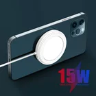 Беспроводное зарядное устройство 15 Вт с магнитной адсорбцией для iPhone 12 Mini 11 Pro MAX XS XR X 10 Вт, зарядные устройства Qi для Samsung Note 20 S20 Ultra S10