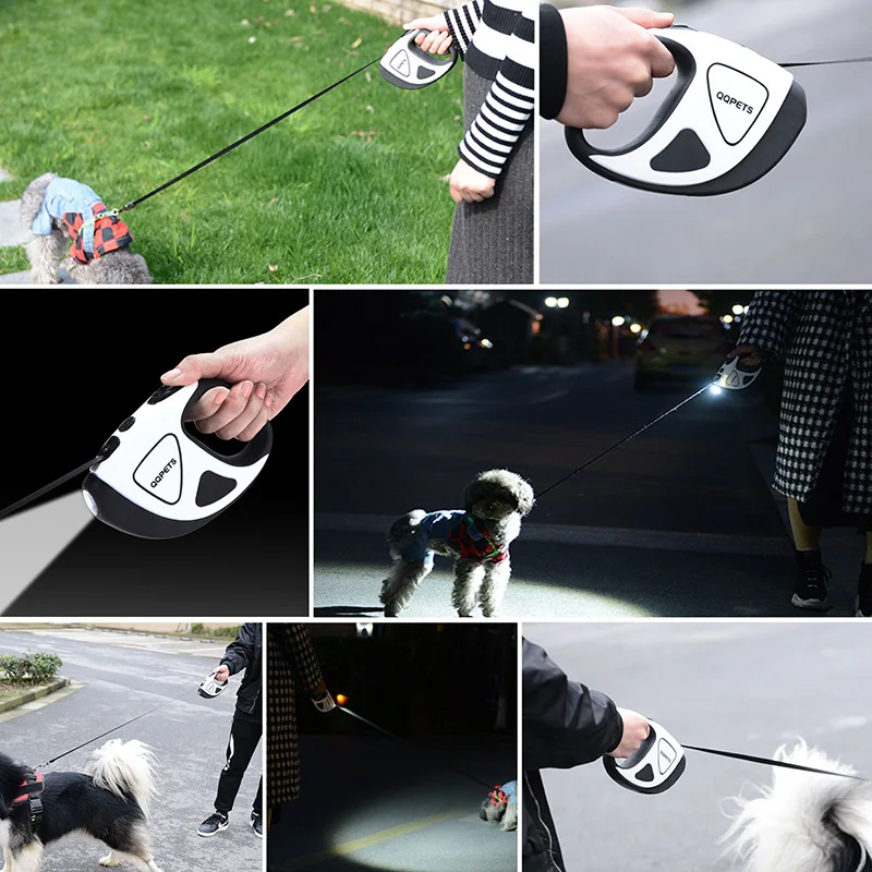

Automatic Retractable Pet Dog Leash With Night Safety LED Shining Stretching Dog Hand Holding Rope Dog Chain Pet Supplies