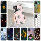 Чехол для телефона Xiaomi Redmi Note 11 Pro 10, флип 9, 9S, 7a, 9A, 8, 8A, 8T, 9T, 8Pro Max, Маргаритка, Подсолнух, искусство, ТПУ, черные мягкие чехлы