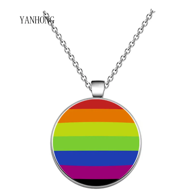 Металлическое ожерелье кулон со стеклянным куполом Женское Ожерелье для одного