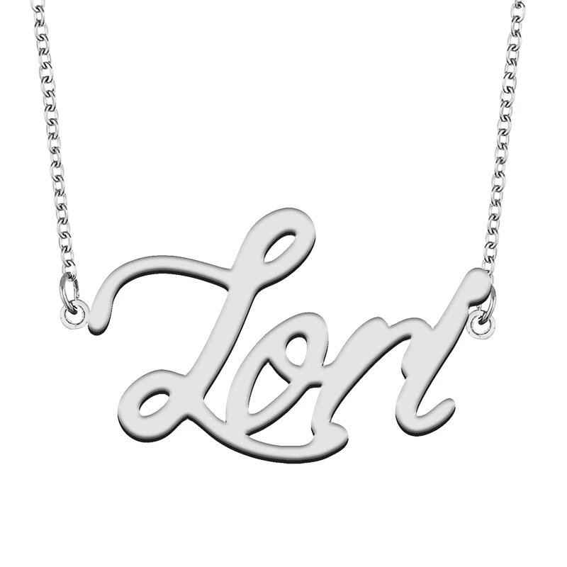 Lori Custom Name Necklace Customized Pendant Choker Personalized Jewelry Gift for Women Girls Friend Christmas Present