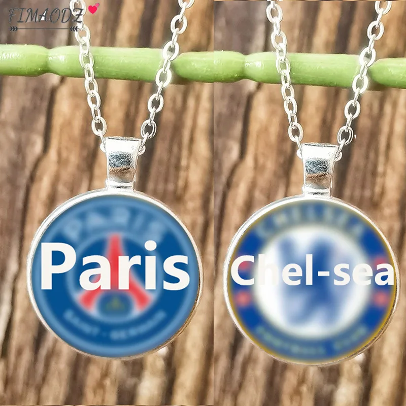 

Ожерелье для футбольной команды, стеклянный круглый квадратный кулон под заказ с логотипом футбольной команды, длинная цепочка, сувениры д...