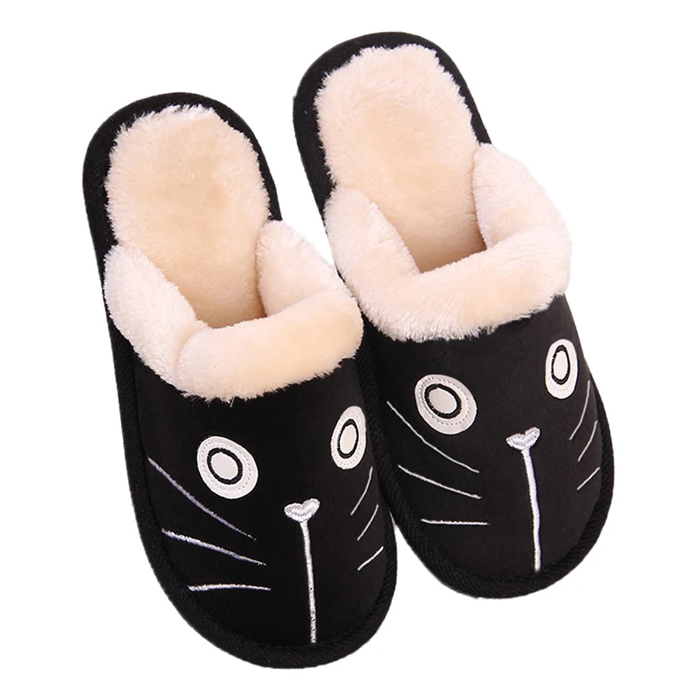 Зимние Симпатичные теплые домашние тапочки из пены с эффектом памяти для кошек и