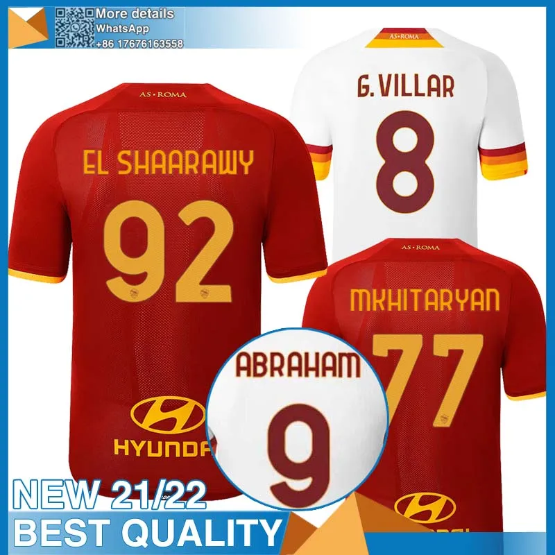 

2021-2022 ROSSI ROMA DZEKO ZANIOLO TOTTI Jerseys 21 22 RomeES TOTTI PEROTTI KOLAROV Shirt Men Uniform Free shipping