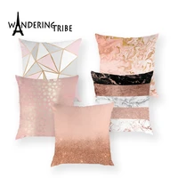 throw pink elegant geometric cushion cover bohemian decorative throw pillow case home high quality pillow luxury cushions cojin