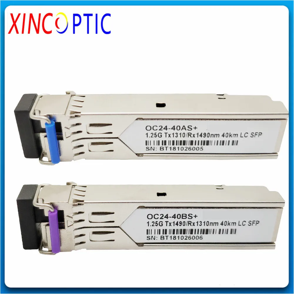 1 25G 1310/1490nm 40 км BIDI WDM LC/SC Fibe SFP модуль приемопередатчика совместимый GE LH40 SM1310/SFP