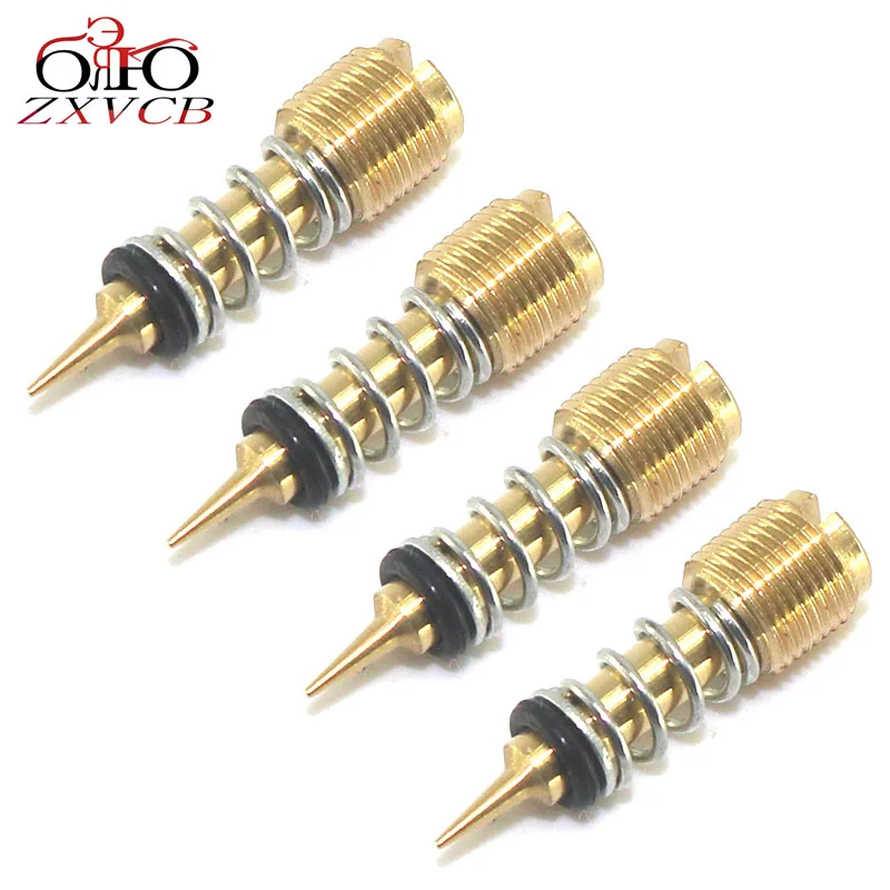 4pcs Для GS500E GSF400 GSF1200 GSX600F GS500 E GSF 1200 400 GSX 600 GSX600 F КАРБЮРАТОР РЕГУЛИРОВКА соотношения топлива винт углеводы - Цвет: 4pcs