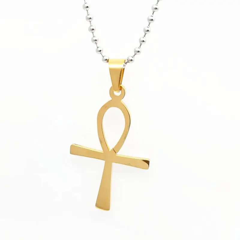 LOOKER египетский анкх крест подвеска ожерелье цепочка женщины золотой цвет