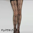 Модные женские черные сексуальные сетчатые жаккардовые чулки, колготки обтягивающие с рисунком черепа для девушек, 1 шт., dww36