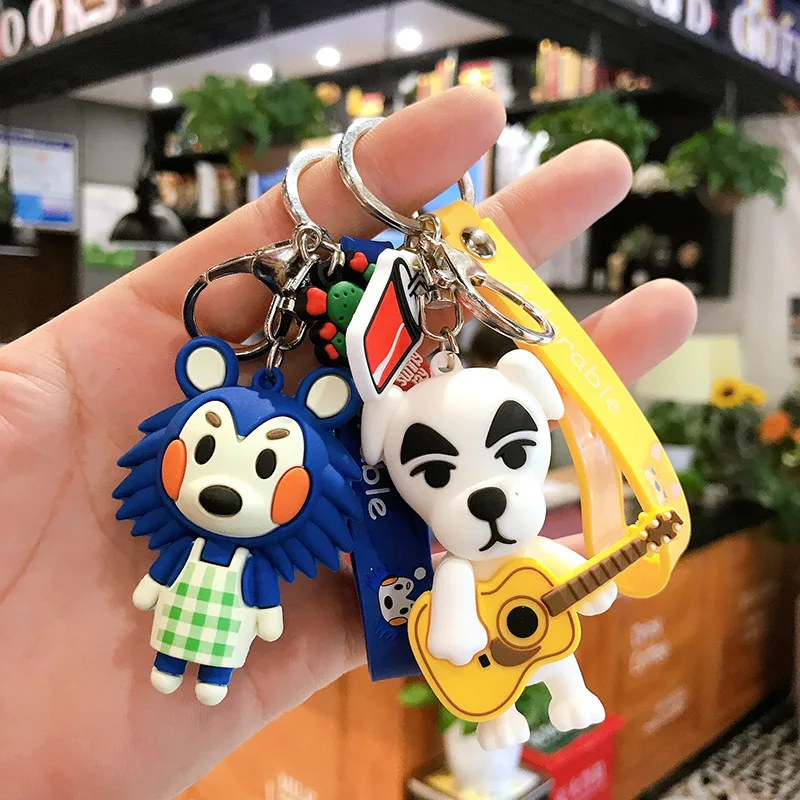 

Брелок для ключей с изображением Милого Животного, медведя, лисы, тигра, кошки, кукла, кулон, кавайный автомобиль, защита животного, тематиче...