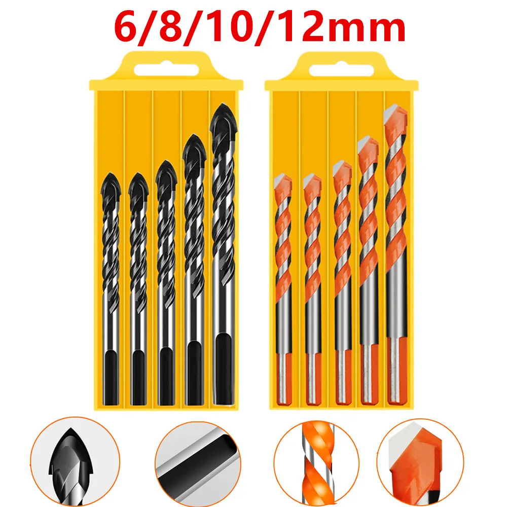 

Сверла из сверхтвердого сплава, треугольные твист-сверла, многофункциональные супер износостойкие для плитки, стекла, металла, бетона, 6, 8, 10...