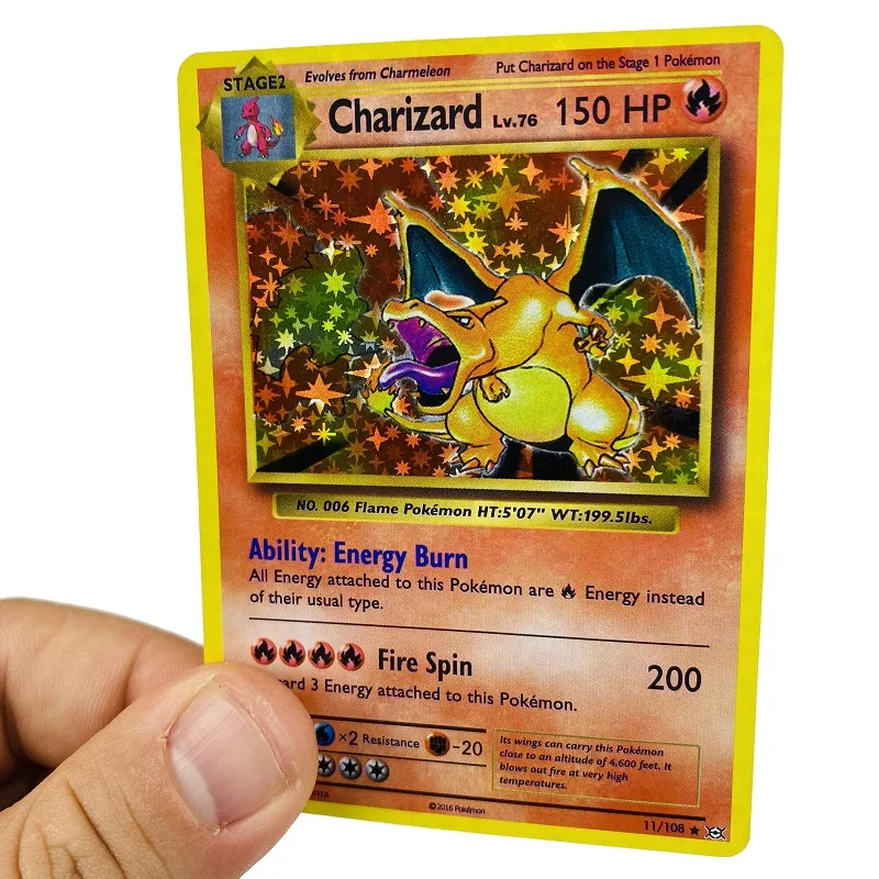 60 шт. Покемон 1996 лет флэш-карта бокс чехол Charizard Pikachu Mewtwo дисплей игра английские