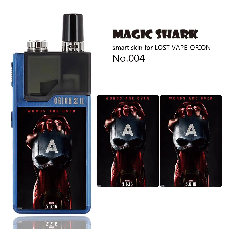 Защитный чехол Magic Shark Merry Christmas с изображением черепа Капитана Америка наклейка