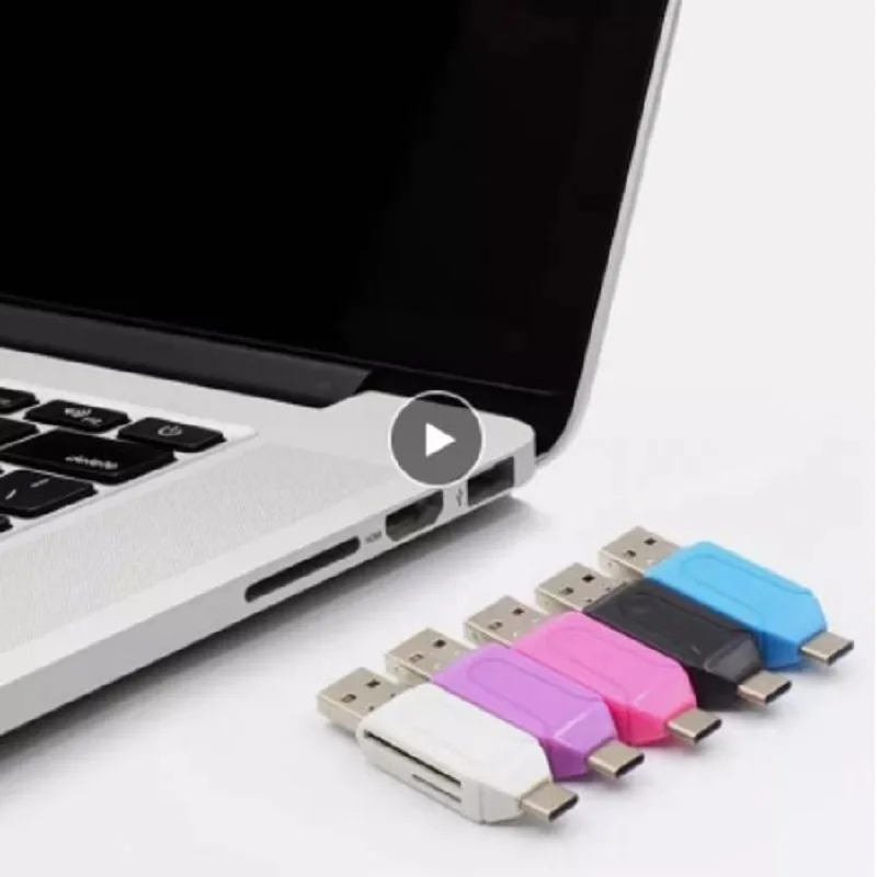 Адаптер USB Type c 2 в 1 Micro OTG к 0 устройство для чтения SD карт телефонов Android Поддержка