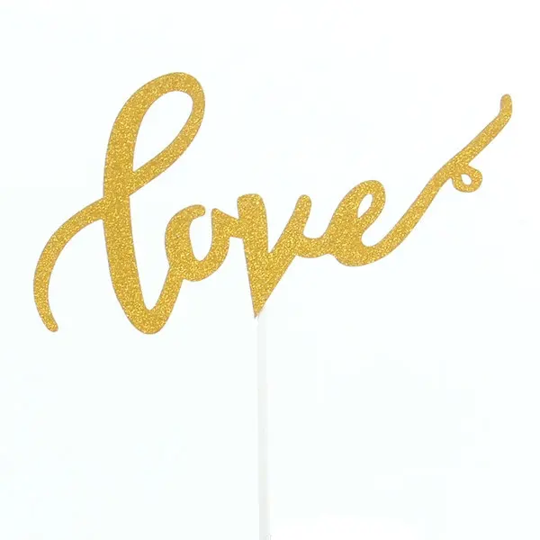 style 8 1 шт. Блестящий Свадебный Топпер для торта с надписью Love just sevened Mr Mrs сувениры украшение для дня рождения обертка для детского душа - Цвет: style 8