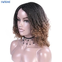 yufeihe synthetic wigs afro curly hair wig for women wigs braid 12 yaki straight heat resistant fiber african wig party daily