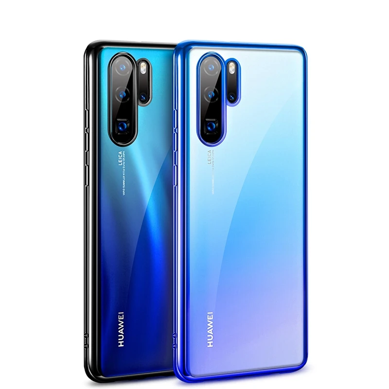 Ультратонкий чехол для телефона huawei P30 Pro P20 mate 20 lite P Smart Z Plus Мягкий силиконовый прозрачный 3D лазерный чехол с покрытием