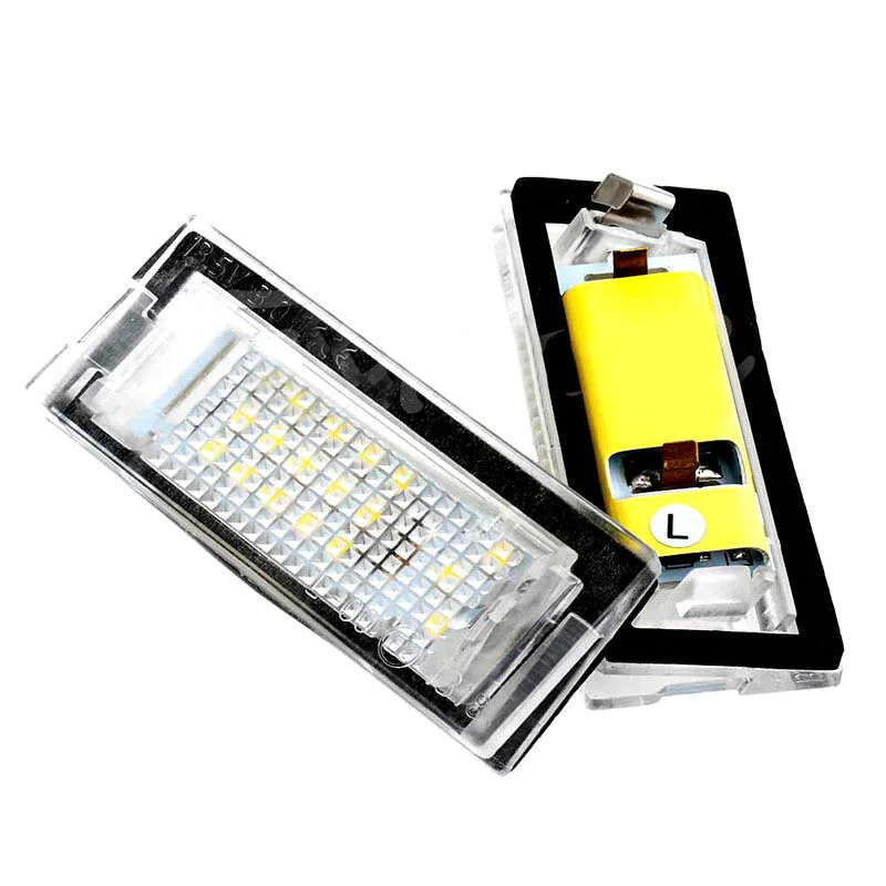 

White Number License Plate Light Plastic Accessories Replacement Vehicle