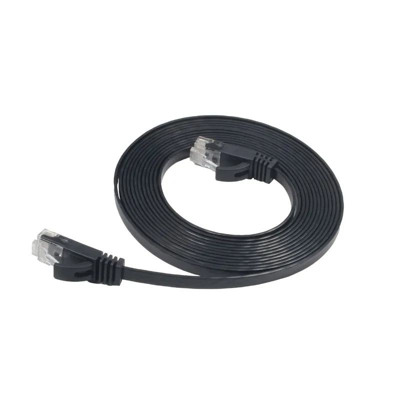 Ethernet Кабель Cat 6 плоский 1 м соединительные шнуры для интернет сети