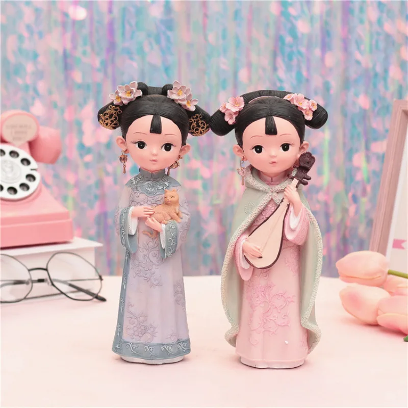 Новая китайская традиция королевской принцессы Hanfu куклы игрушки ретро модные