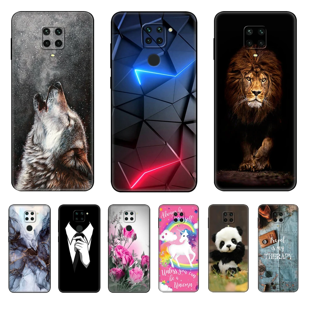 For Xiaomi Redmi Note 9S Case Note 9 Soft TPU Silicon Back Phone Cover For Redmi Note 9 Pro Note9S Note9Pro Note9 black tpu case