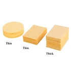 10 шт.лот, губка для очистки электрического паяльника, наконечники паяльника, желтая губка для очистки, наконечники паяльника