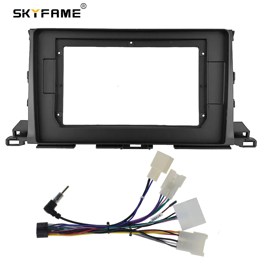 

SKYFAME Автомобильная Рамка адаптер для Toyota Highlander 2015 Android радио приборная панель комплект