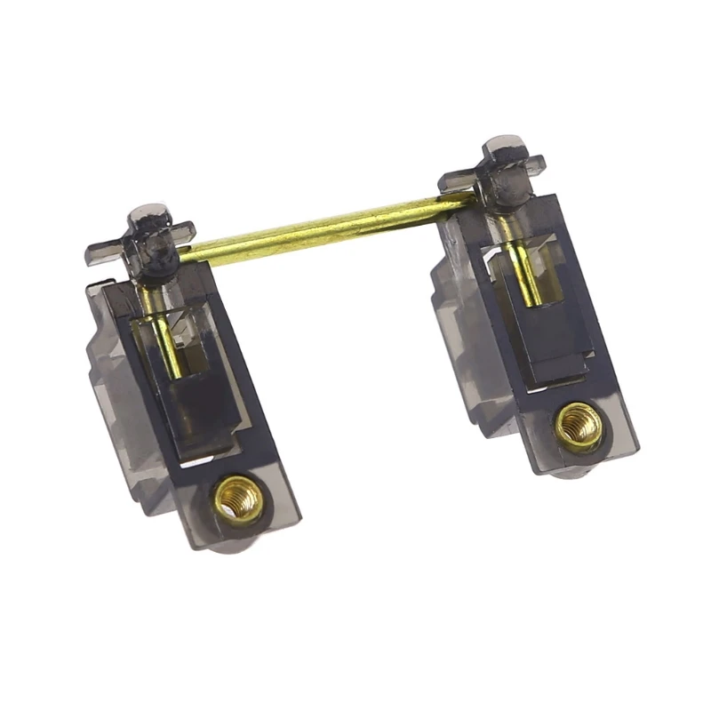 

Gray Translucent Gold Plated Screw-in Satellite Axis 6.25/2u Keycap Stabilizers 85DC