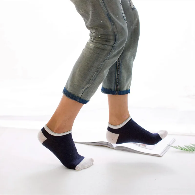 

5 Pairs Unisex Men Sock Patchwork Solid Striped Cotton Ankle Sock Spring Summer Casual Male Funny Sock Meias calcetines