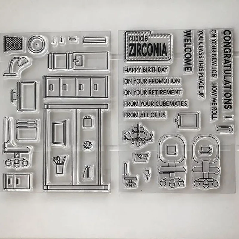 Прозрачные силиконовые штампы для скрапбукинга 2020|Штампики| |