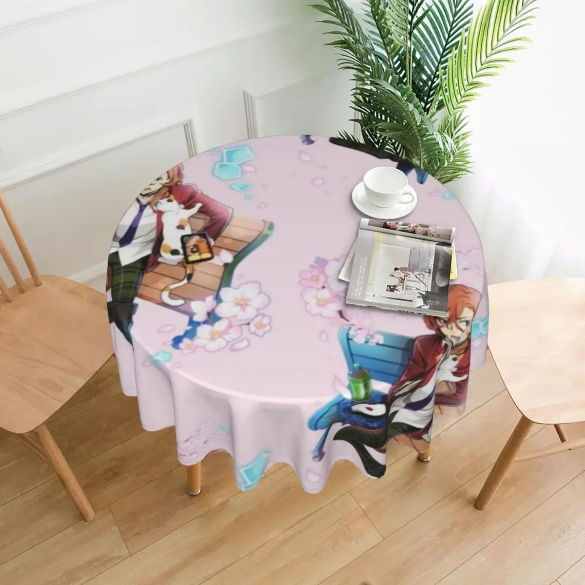 

Bungou Stray Dogs Tablecloth Vintage Print Table Cover Picnic Cheap Decoration Polyester Table Cloth