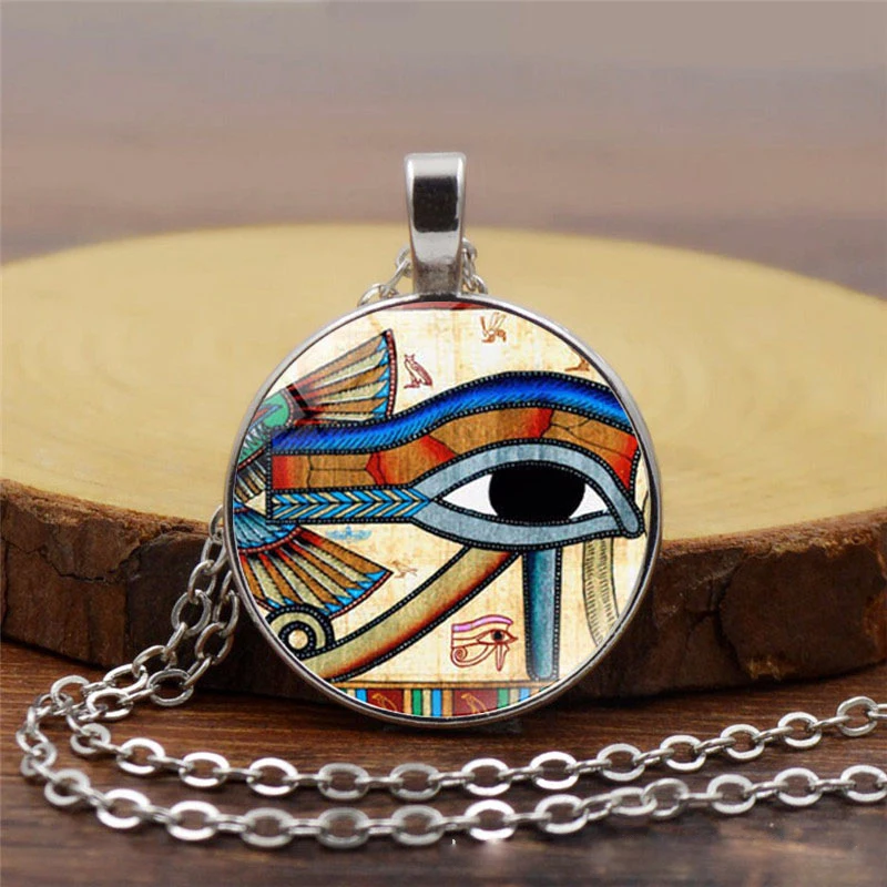 Ожерелье из древнего Египта египетского глаза хора боги сила глаз кабошон