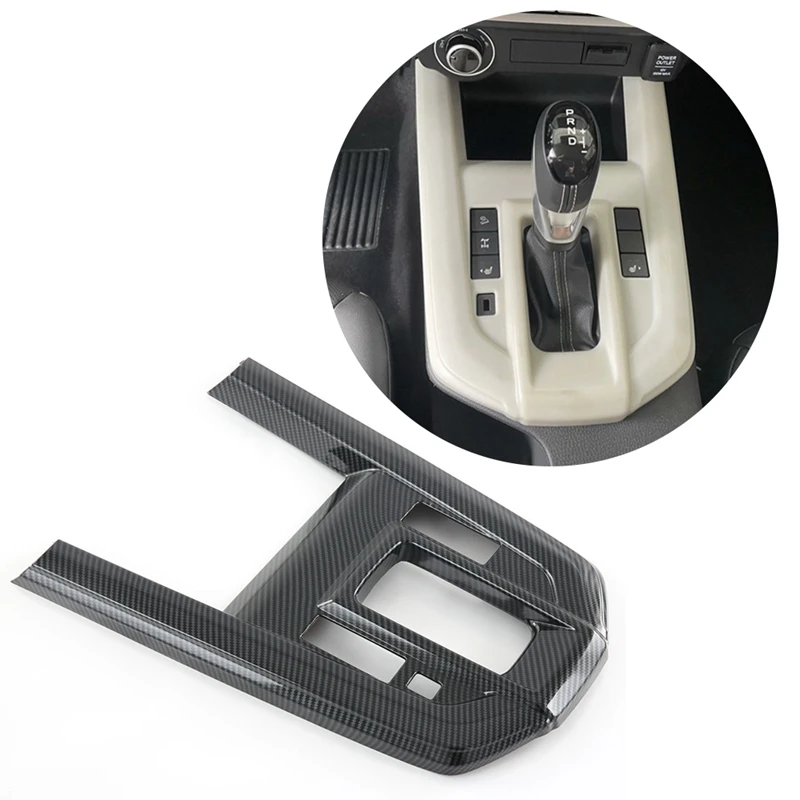 

For ISUZU D-MAX 2021+ Car Interior Center Control Gear Shift Panel Trim Frame Carbon Fiber Cover Decor