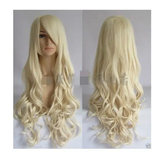 Zhaoxia + 01437 @ Q8 Новый парик косплей модный светлый блонд длинный кудрявый женский