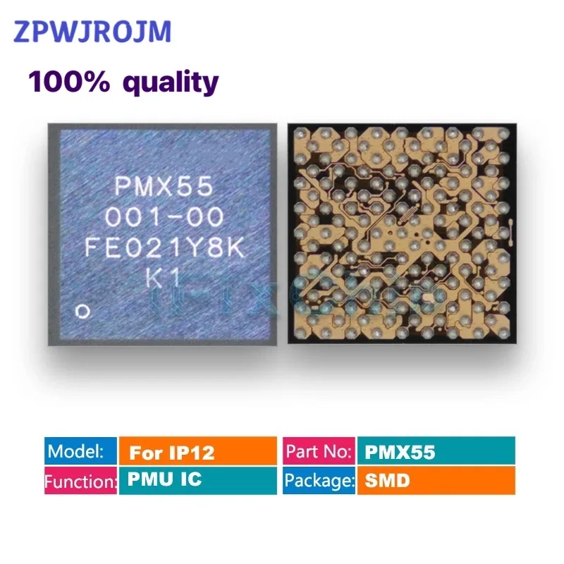 

5pcs/lot PMX55 001-00 Baseband Pmu power ic for iphone 12 12PRO/12PRO Max /12mini